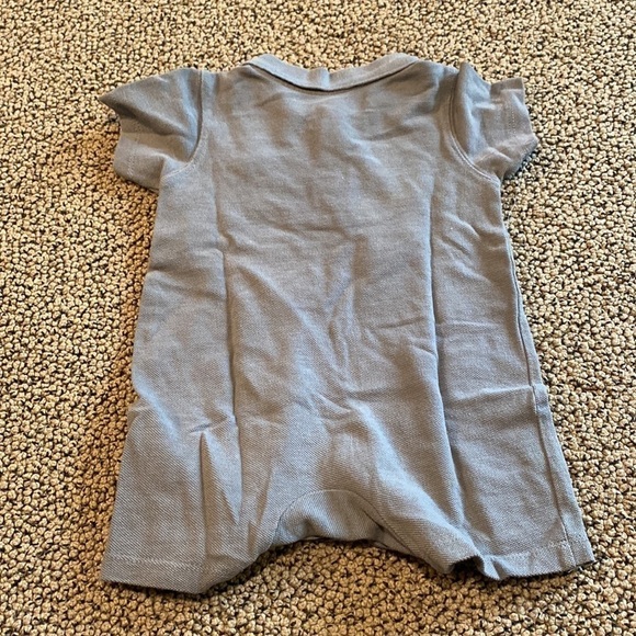 Air Jordan Gray& Orange Collard Onesie Size 12 Months in Like New Condition - Picture 5 of 6